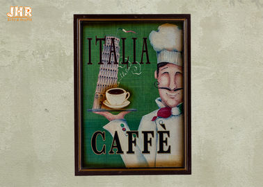 Italia Cafe ตกแต่งผนังตกแต่งผนังไม้โล่บ้านกาแฟผนังศิลปะสัญญาณตกแต่งบ้าน