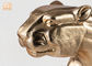 ทองใบ Polyresin เสือดาวประติมากรรมไฟเบอร์กลาสสัตว์รูปปั้นตาราง Figurines