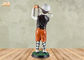 โบราณนักกีฬารูปปั้น Polyresin รูปปั้นหุ่นตกแต่งนักกอล์ฟโต๊ะรูปปั้น
